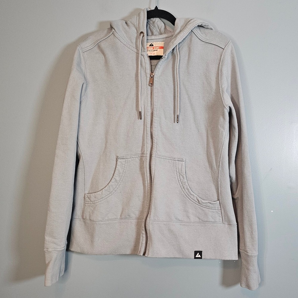 American Giant Sportswear Women's Blue Sweatshirt  Zip Up Hoodie XL Made in USA